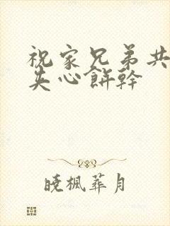 祝家兄弟共享后夹心饼干