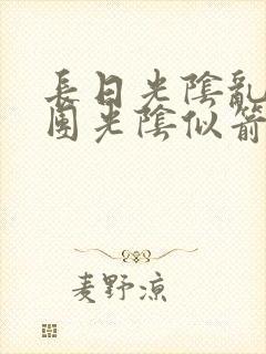 长日光阴乱作一团光阴似箭无弹窗封面