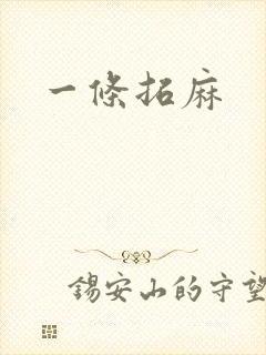 一条拓麻封面