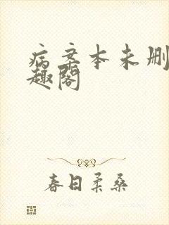 病案本未删减笔趣阁封面