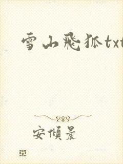 雪山飞狐txt