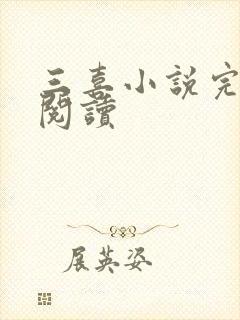 三喜小说完整版阅读