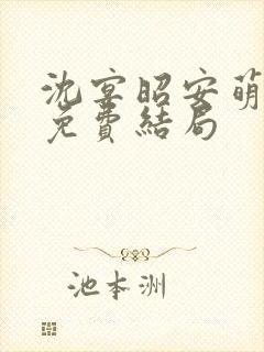 沈宴昭安萌全文免费结局