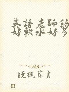 英语老师的兔子好软水好多封面