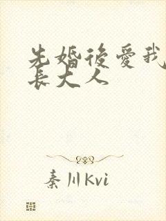 先婚后爱我的市长大人封面