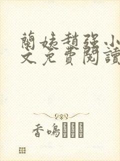 兰姨赵强小说全文免费阅读