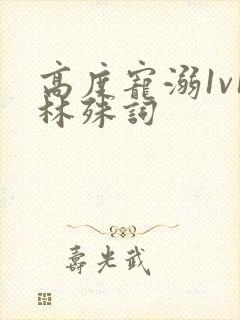 高度宠溺1v1林殊词