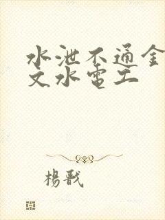 水泄不通金银原文水电工