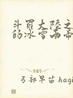 斗罗大陆之涅荡的冰雪两帝