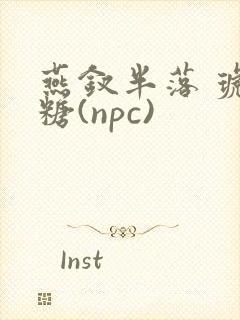 燕钗半落 琥珀糖(npc)