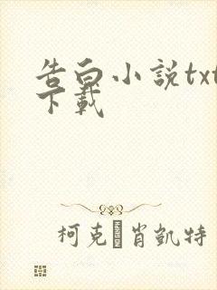 告白小说txt下载