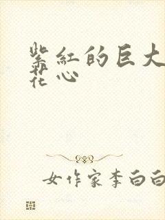 紫红的巨大顶开花心