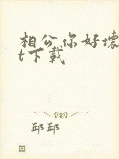相公你好坏txt下载