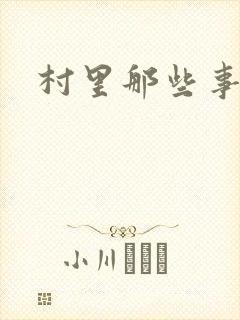 村里那些事封面