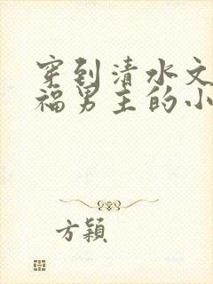 穿到清水文里造福男主的小说