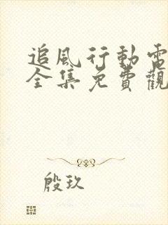 追风行动电视剧全集免费观看