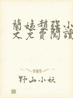 兰姨赵强小说全文免费阅读