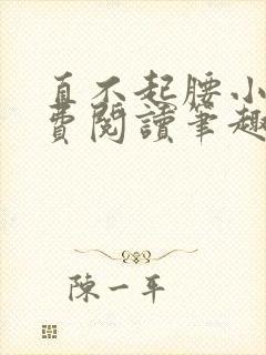 直不起腰小说免费阅读笔趣阁无弹窗