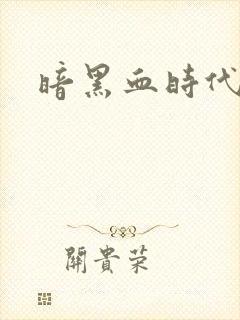 暗黑血时代封面