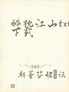 醉枕江山txt下载封面