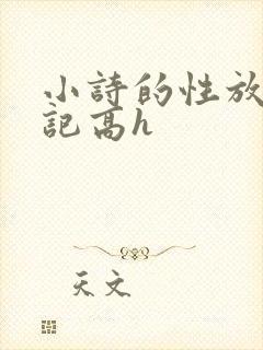 小诗的性放荡日记高h