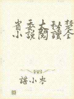 省委大秘楚东恒小说阅读全文封面