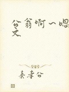 公翁啊～嗯啊h文