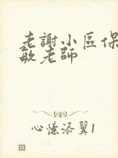 老谢小区保安赵敏老师