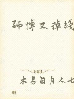 师傅又掉线了封面