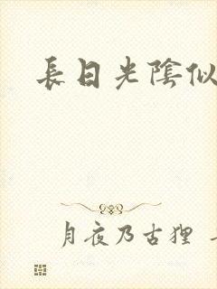 长日光阴似箭封面