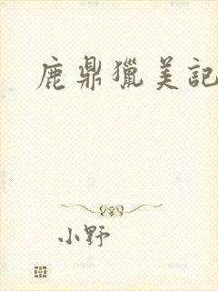 鹿鼎猎美记封面