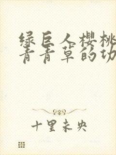 绿巨人樱桃荔枝青青草的功效