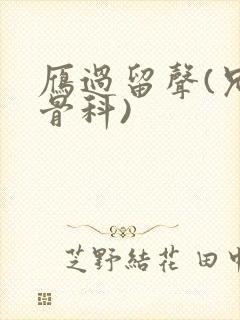 雁过留声(兄妹骨科)封面