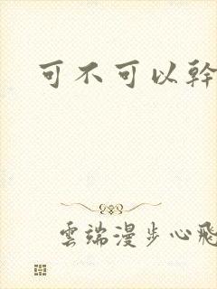 可不可以干湿你