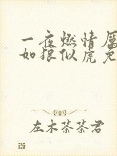 一夜燃情厉先生如狼似虎免费阅读