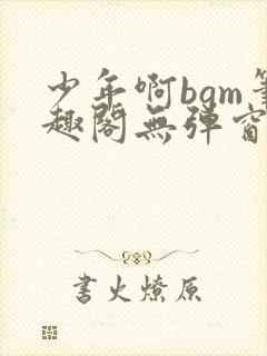 少年啊bgm笔趣阁无弹窗免费