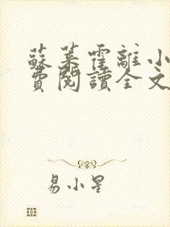 苏莱霍离小说免费阅读全文