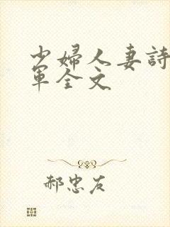 少妇人妻诗雨小军全文封面