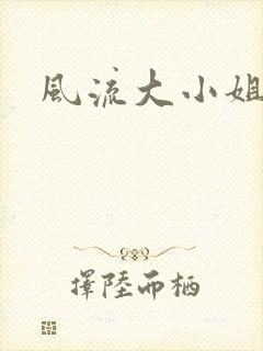 风流大小姐封面