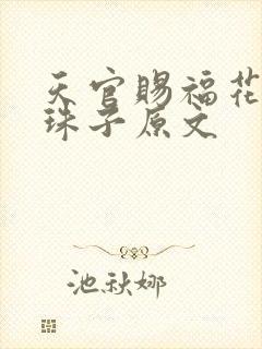 天官赐福花怜塞珠子原文