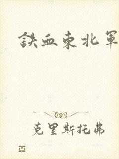 铁血东北军封面