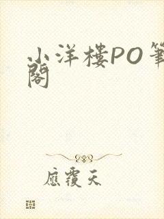 小洋楼PO笔趣阁封面