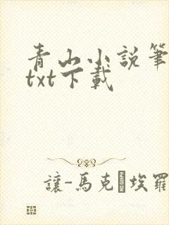 青山小说笔趣阁txt下载