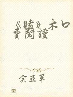 《赌》木口银免费阅读封面