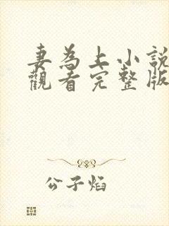 妻为上小说免费观看完整版笔趣阁