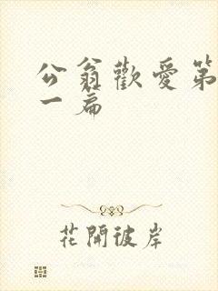 公翁欢爱第三十一篇