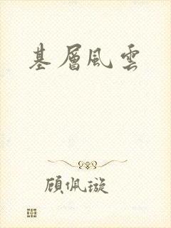 基层风云封面