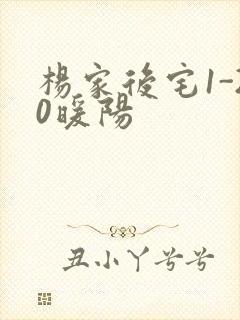 杨家后宅1-20暖阳