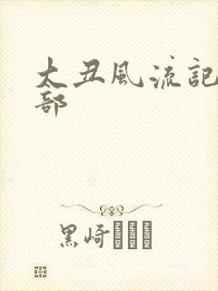 大丑风流记第二部封面