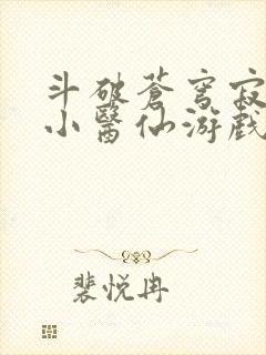 斗破苍穹寂寞的小医仙游戏世界